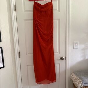 Azazie Vibrant Orange Dress